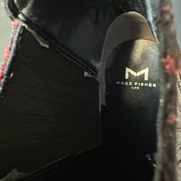 Marc Fisher Taline Leather Ankle Snakeskin Print Boots Size 8.5 - Picture 9 of 11